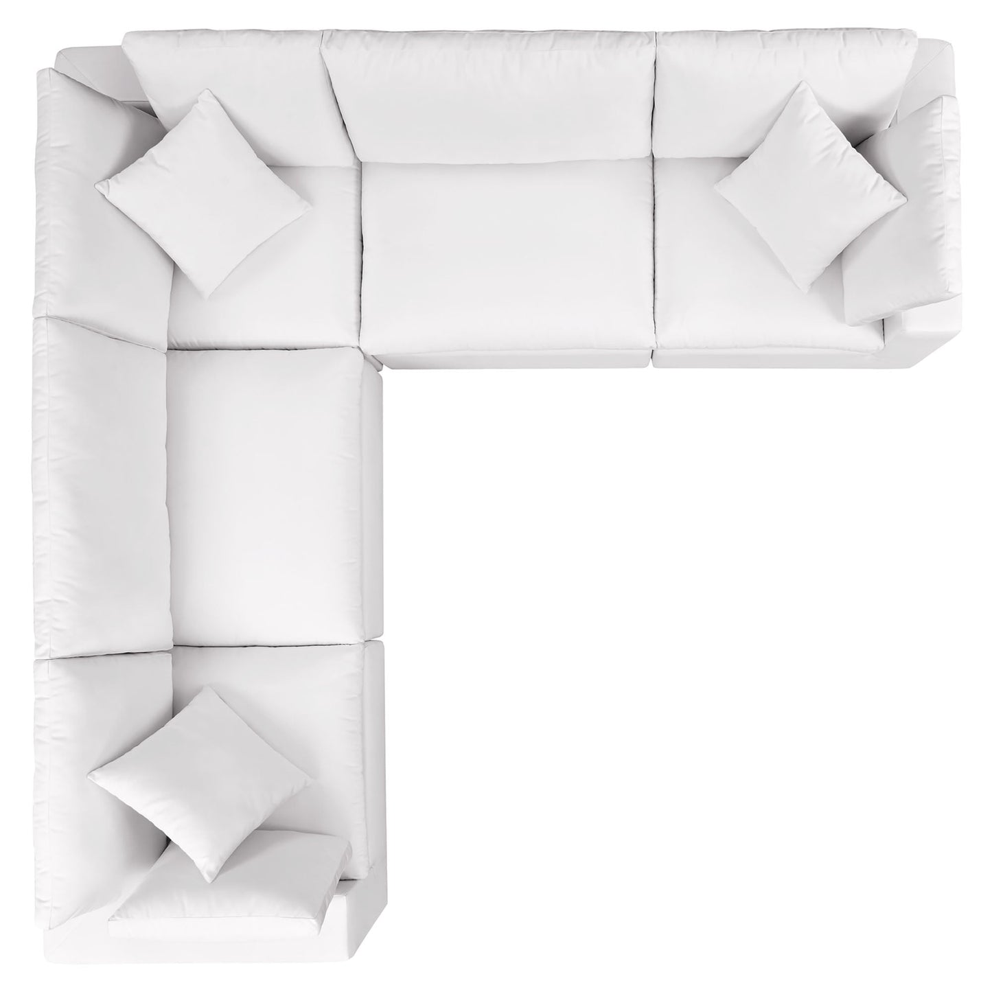 Modway Furniture Commix 5-Piece Outdoor Patio Sectional Sofa by Modway – EEI-5589-CHA