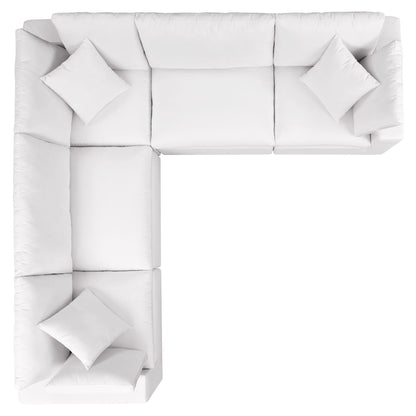 Modway Furniture Commix 5-Piece Outdoor Patio Sectional Sofa by Modway – EEI-5589-CHA