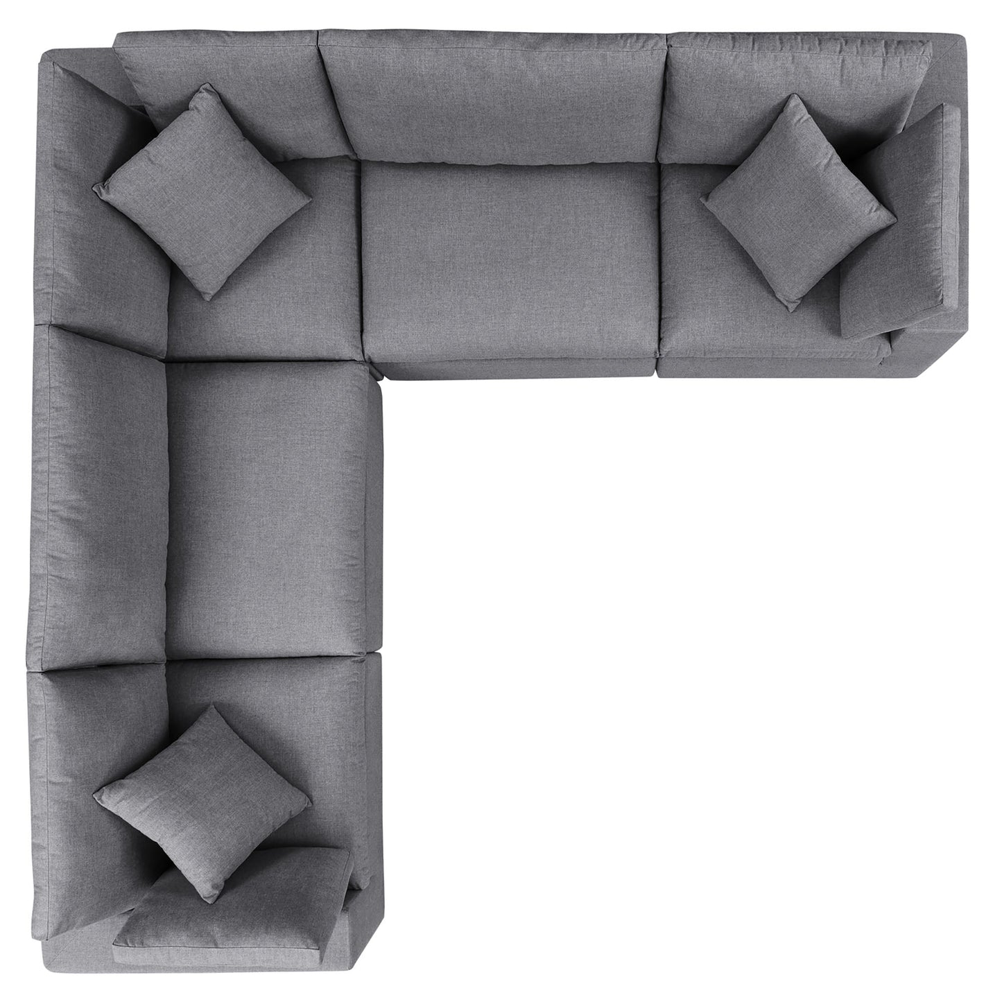 Modway Furniture Commix 5-Piece Sunbrella Outdoor Patio Sectional Sofa by Modway – EEI-5590