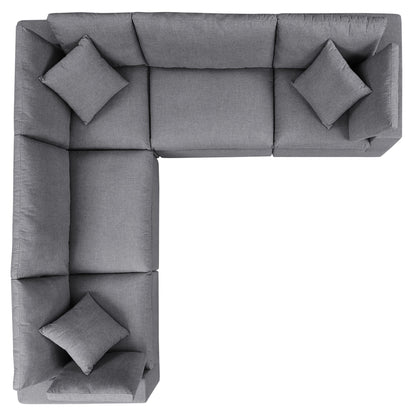Modway Furniture Commix 5-Piece Sunbrella Outdoor Patio Sectional Sofa by Modway – EEI-5590