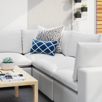 Modway Furniture Commix 5-Piece Sunbrella Outdoor Patio Sectional Sofa by Modway – EEI-5590
