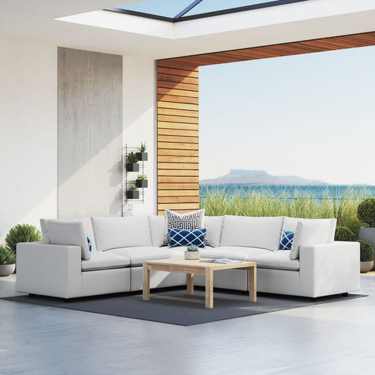 Modway Furniture Commix 5-Piece Sunbrella Outdoor Patio Sectional Sofa by Modway – EEI-5590