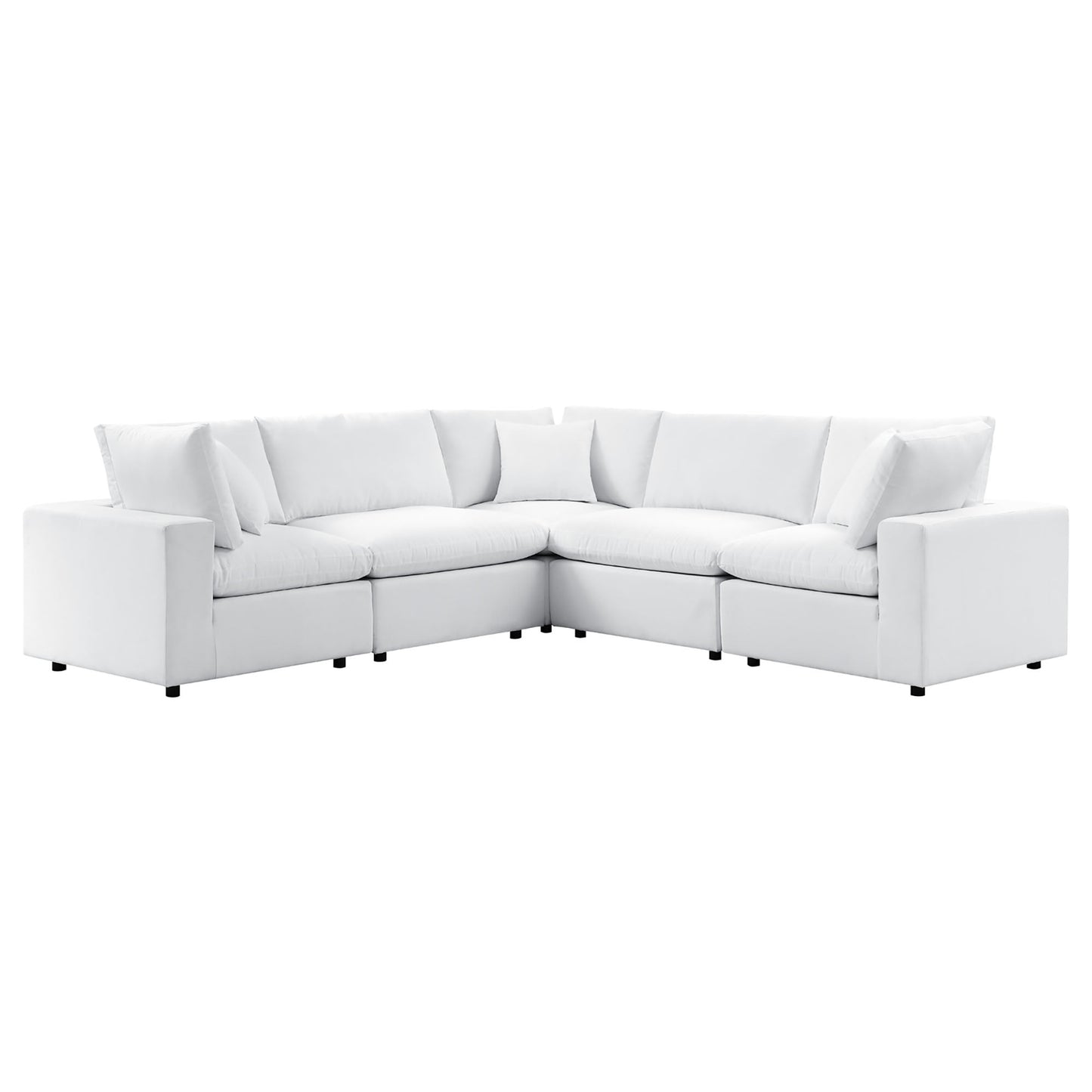 Modway Furniture Commix 5-Piece Sunbrella Outdoor Patio Sectional Sofa by Modway – EEI-5590