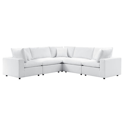 Modway Furniture Commix 5-Piece Sunbrella Outdoor Patio Sectional Sofa by Modway – EEI-5590