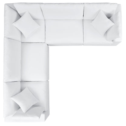 Modway Furniture Commix 5-Piece Sunbrella Outdoor Patio Sectional Sofa by Modway – EEI-5590
