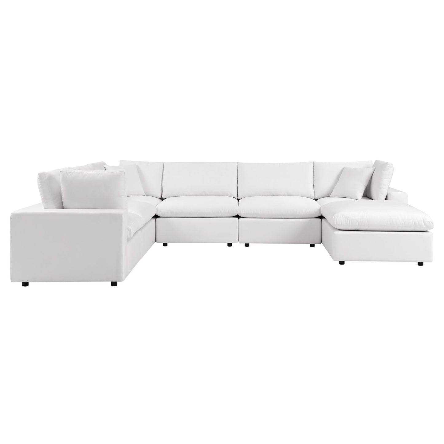Modway Furniture Commix 7-Piece Outdoor Patio Sectional Sofa by Modway - EEI-5591-CHA