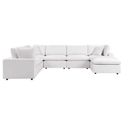 Modway Furniture Commix 7-Piece Outdoor Patio Sectional Sofa by Modway - EEI-5591-CHA