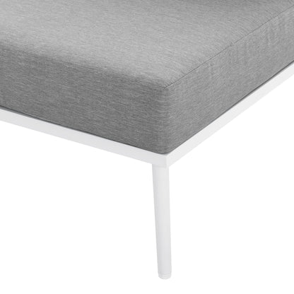 Modway Furniture Stance Outdoor Patio Aluminum Large Sectional Sofa by Modway - EEI-5753-WHI-GRY