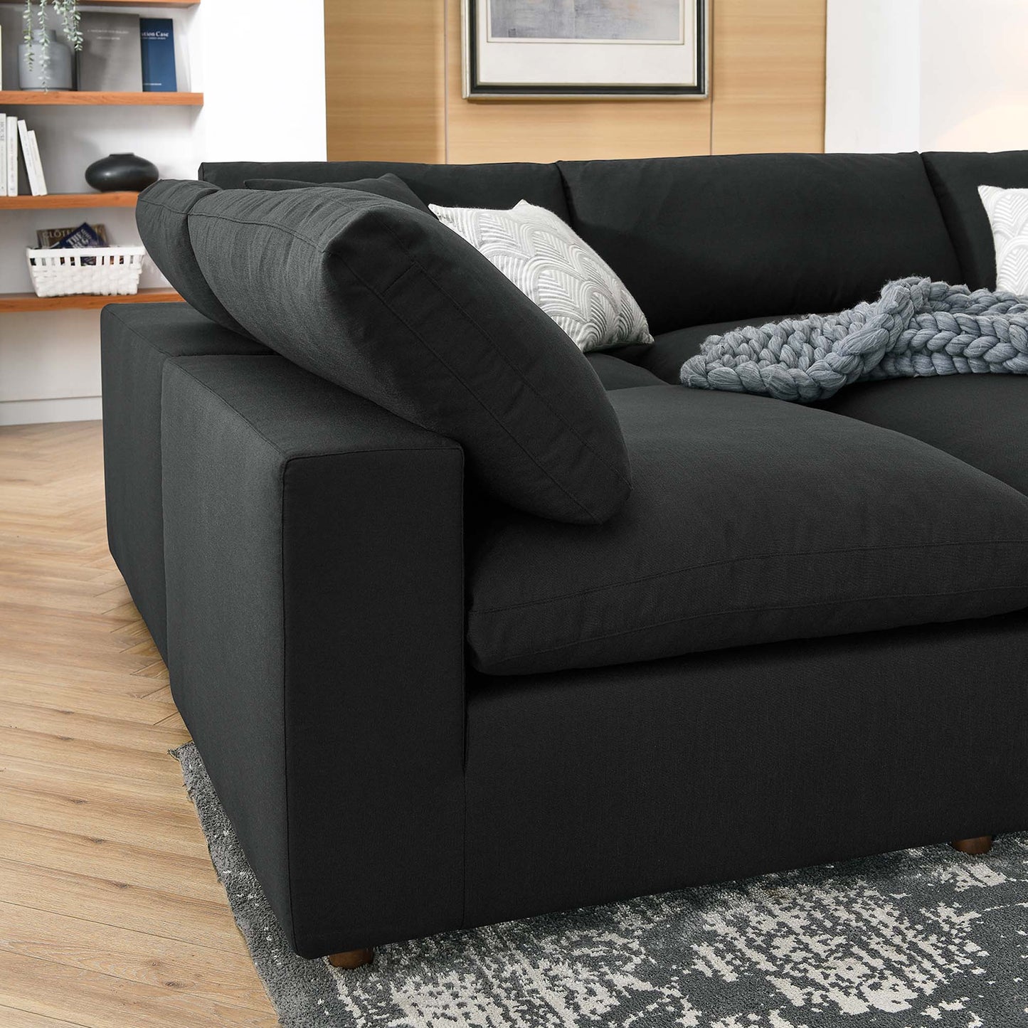 Modway Furniture Commix 6-Piece Down Filled Overstuffed Sectional Sofa by Modway – EEI-5761