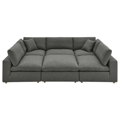 Modway Furniture Commix 6-Piece Down Filled Overstuffed Sectional Sofa by Modway – EEI-5761