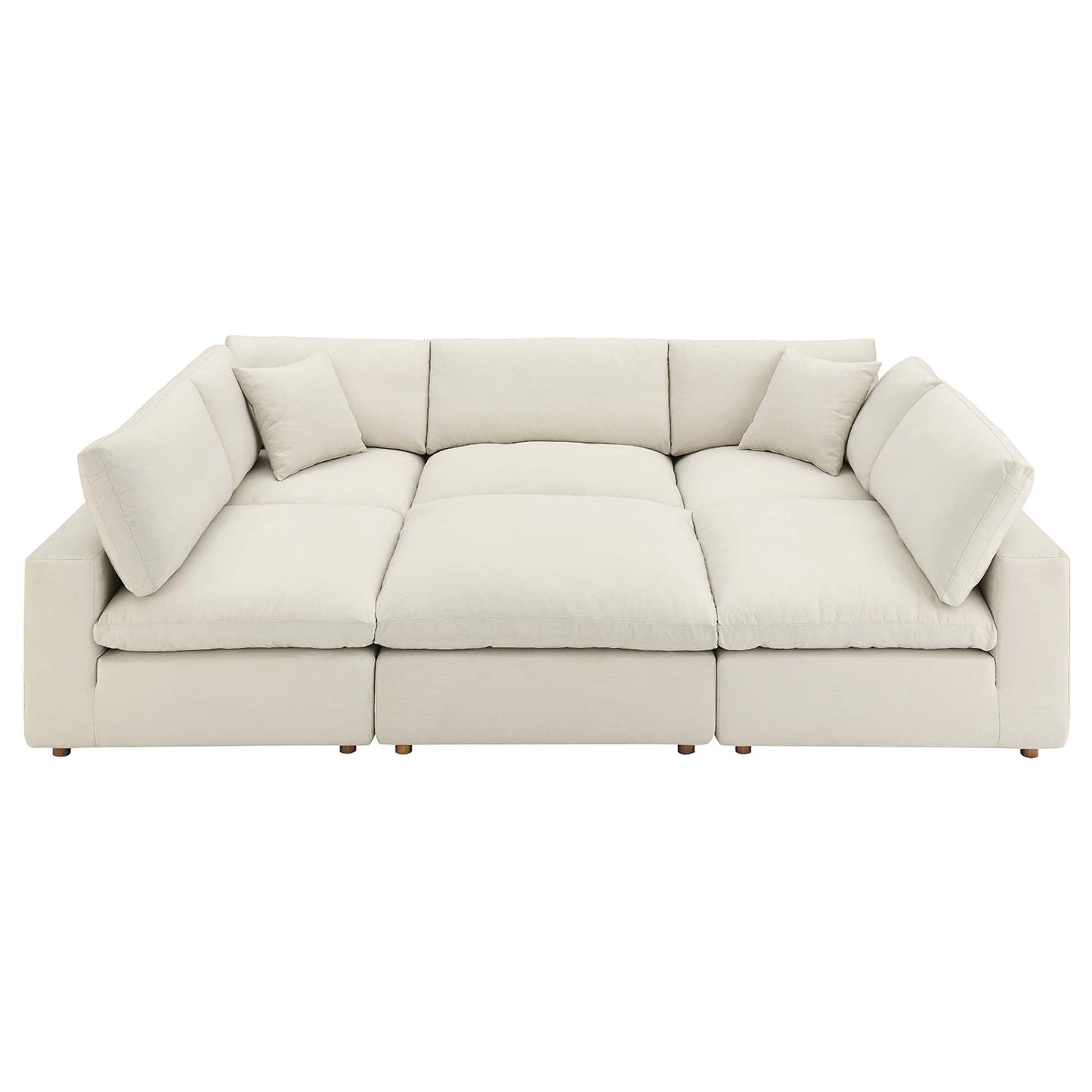 Modway Furniture Commix 6-Piece Down Filled Overstuffed Sectional Sofa by Modway – EEI-5761