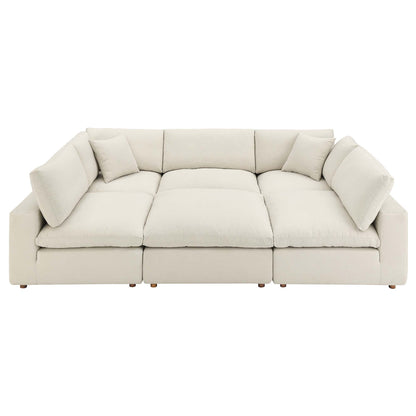 Modway Furniture Commix 6-Piece Down Filled Overstuffed Sectional Sofa by Modway – EEI-5761