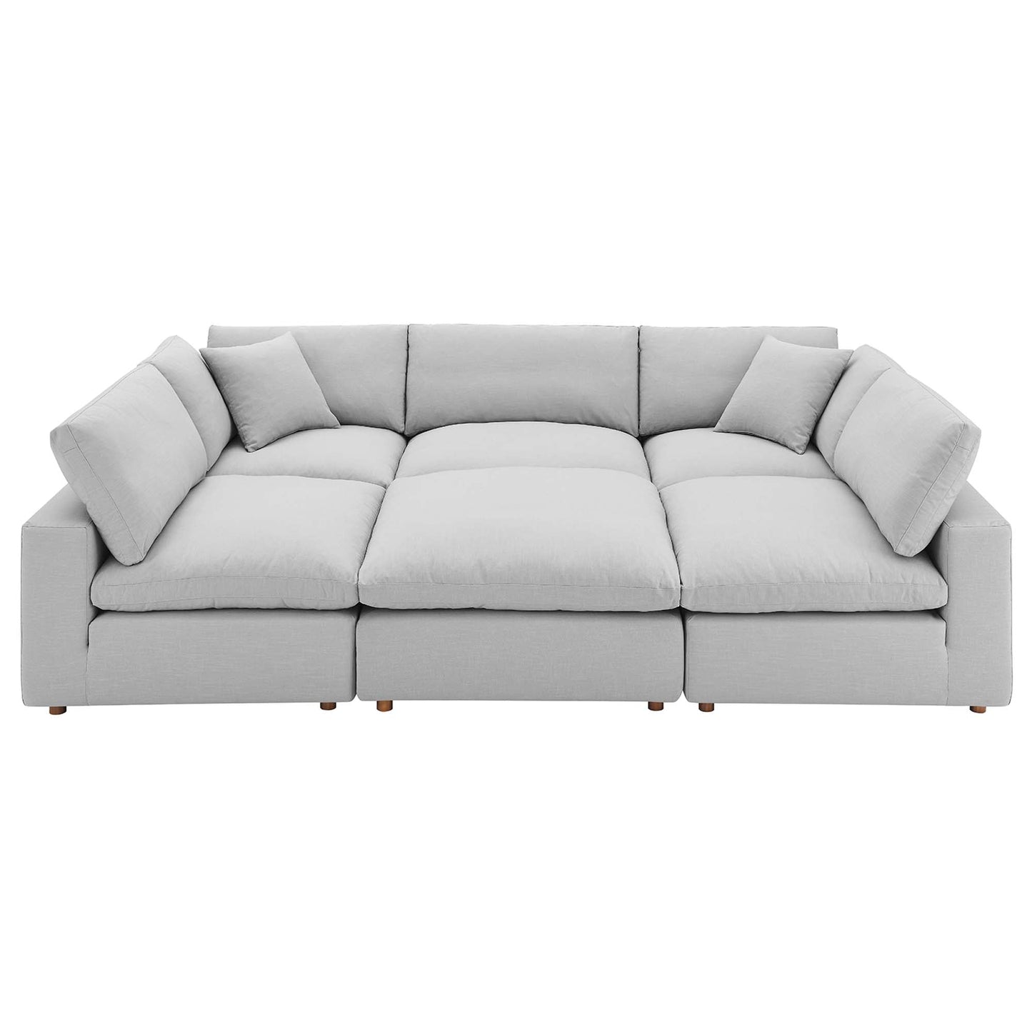 Modway Furniture Commix 6-Piece Down Filled Overstuffed Sectional Sofa by Modway – EEI-5761
