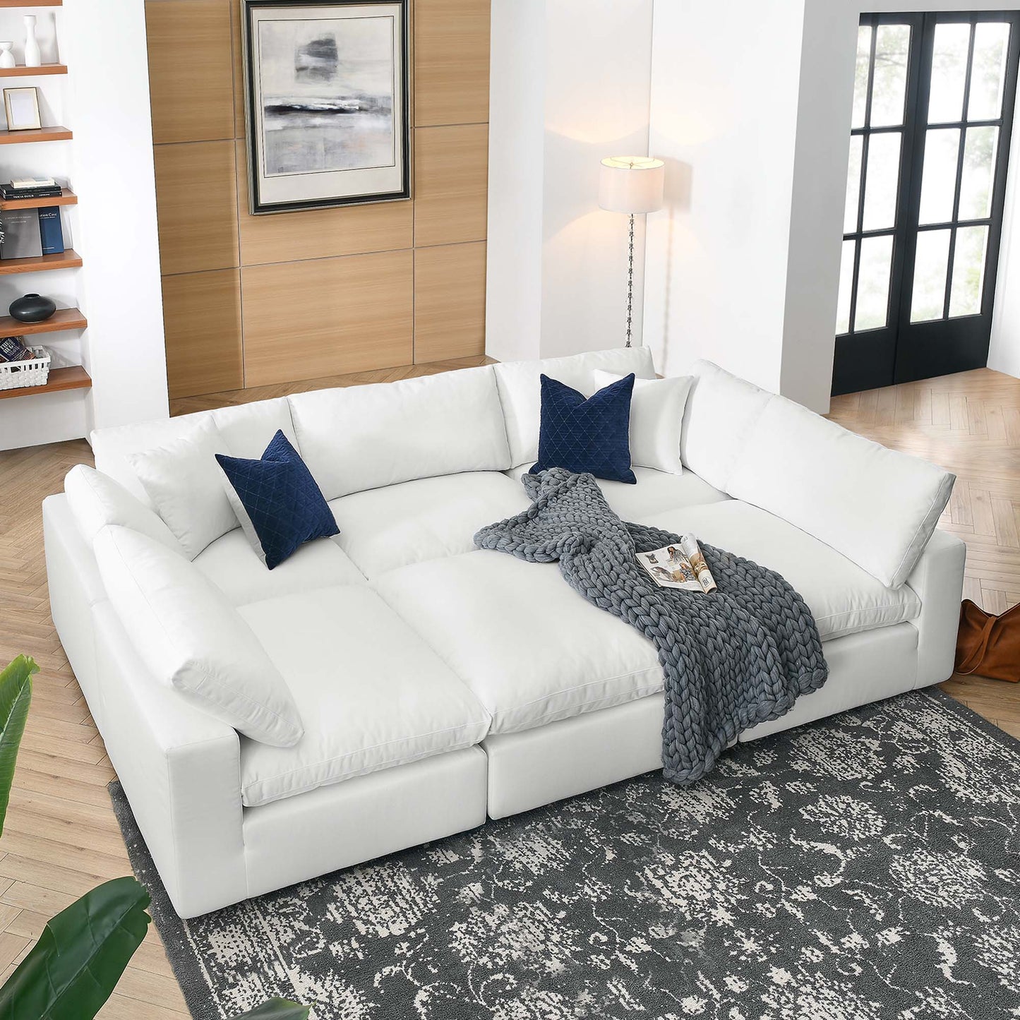 Modway Furniture Commix 6-Piece Down Filled Overstuffed Sectional Sofa by Modway – EEI-5761
