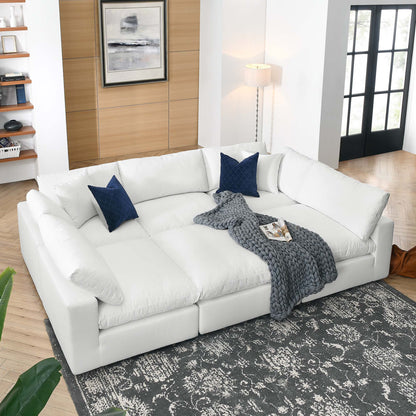 Modway Furniture Commix 6-Piece Down Filled Overstuffed Sectional Sofa by Modway – EEI-5761