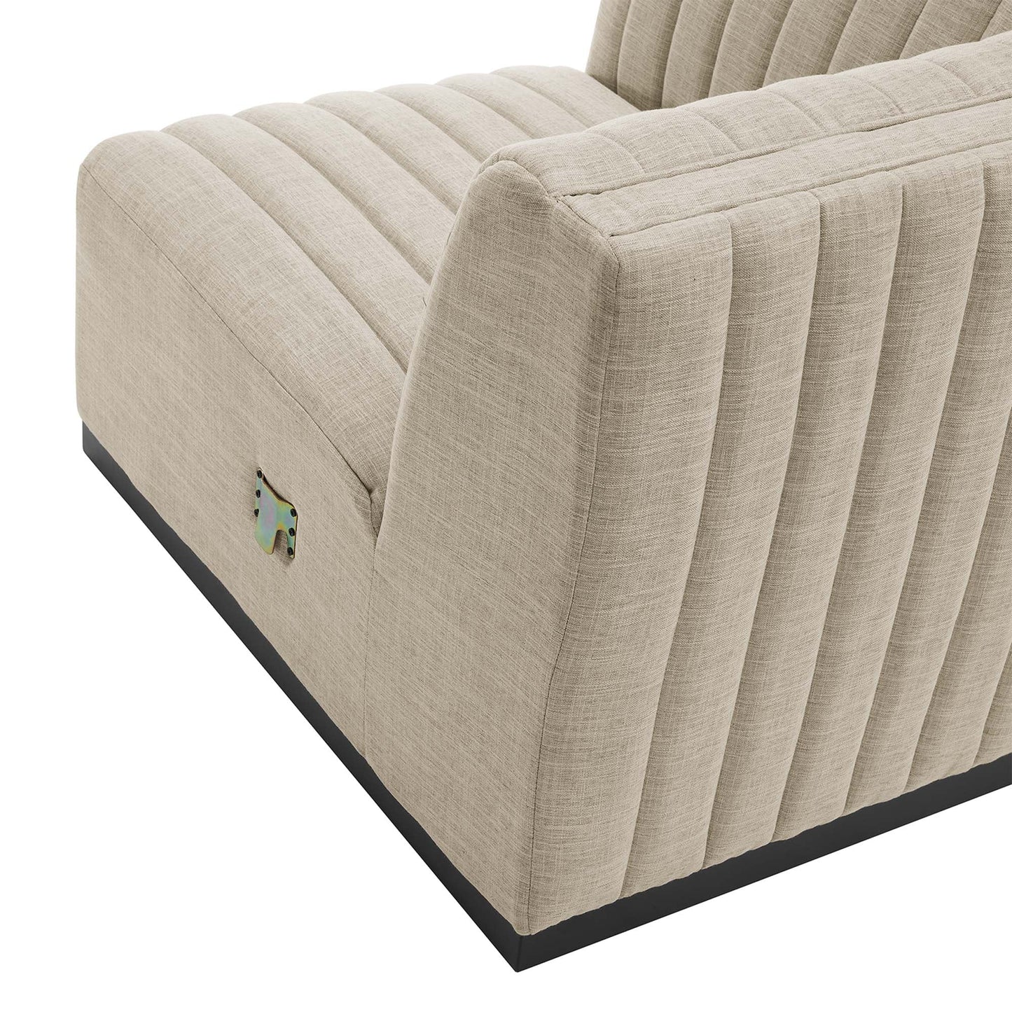 Modway Furniture Conjure 5-Piece Channel Tufted Upholstered Fabric Sectional by Modway – EEI-5796
