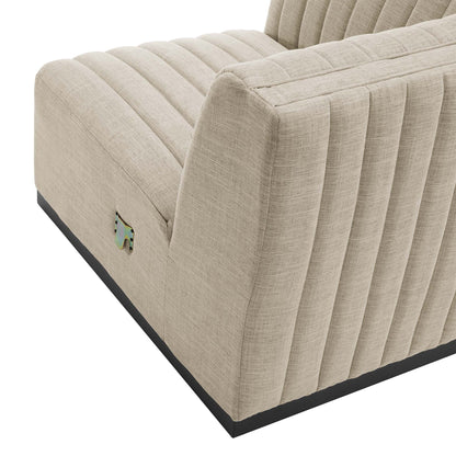 Modway Furniture Conjure 5-Piece Channel Tufted Upholstered Fabric Sectional by Modway – EEI-5796