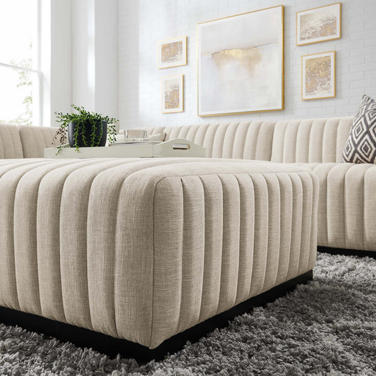 Modway Furniture Conjure 5-Piece Channel Tufted Upholstered Fabric Sectional by Modway – EEI-5796