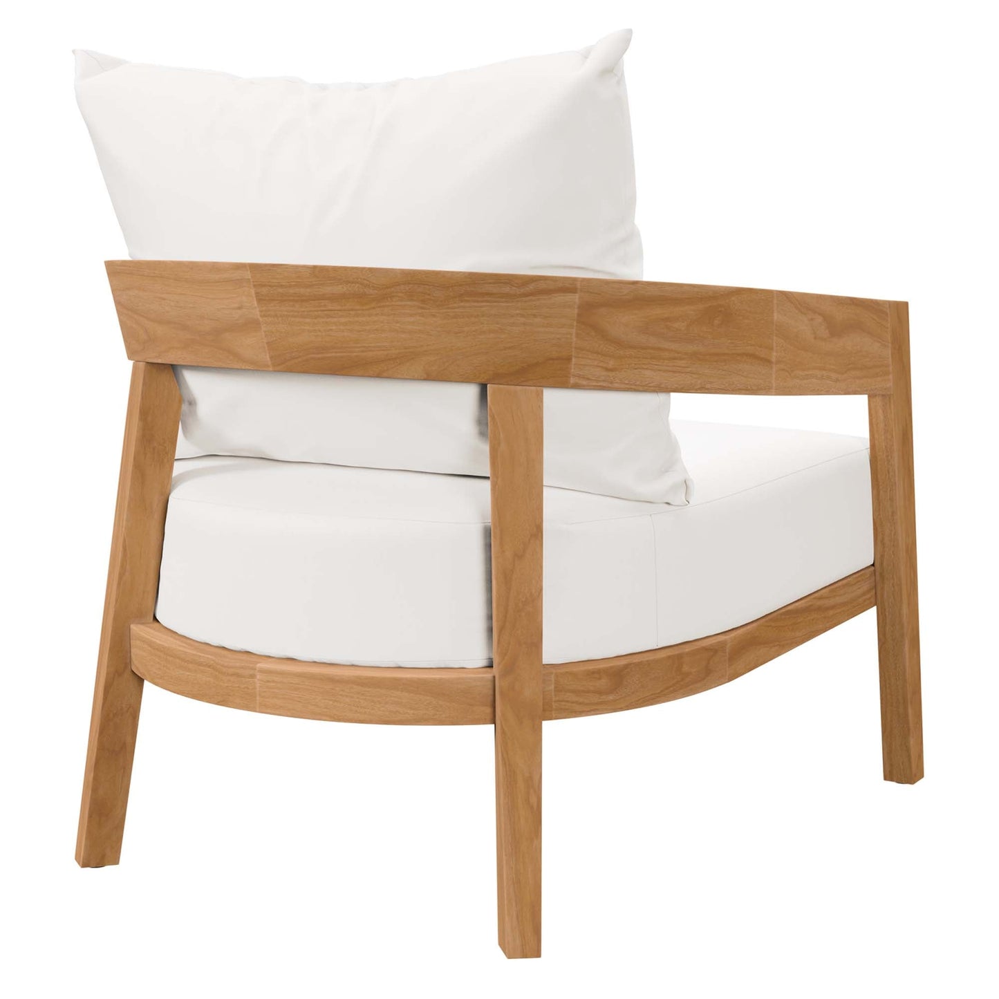 Modway Furniture Brisbane 3-Piece Teak Wood Outdoor Patio Set by Modway - EEI-5834-NAT-GRY