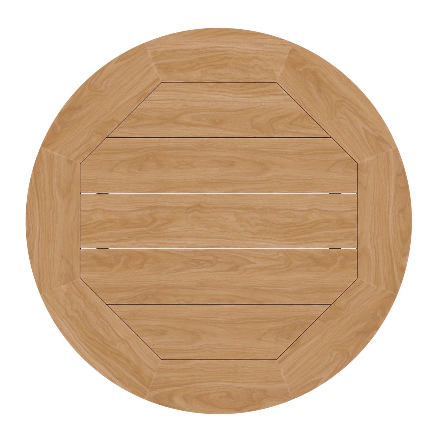 Modway Furniture Brisbane 3-Piece Teak Wood Outdoor Patio Set by Modway - EEI-5834-NAT-GRY