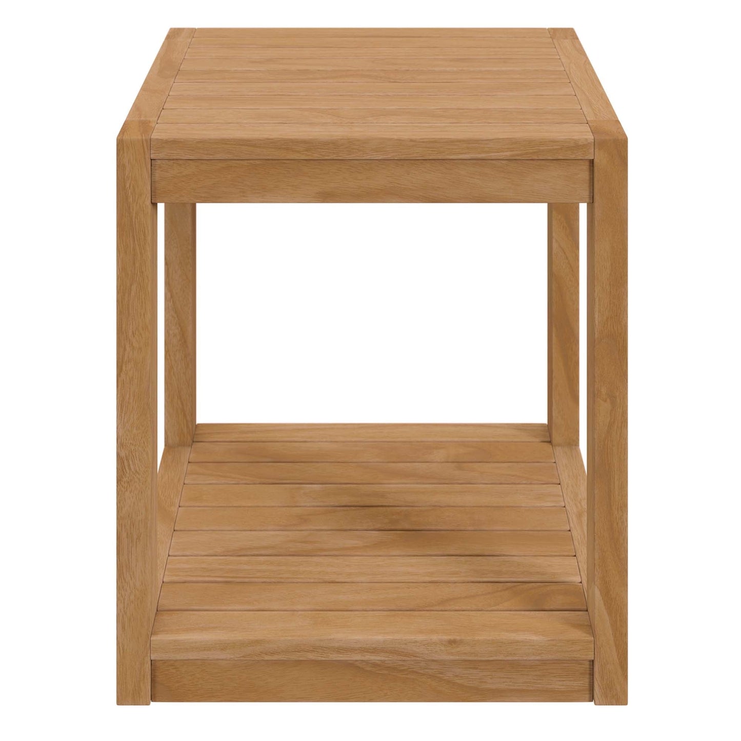 Modway Furniture Carlsbad 3-Piece Teak Wood Outdoor Patio Outdoor Patio Set - EEI-5838-NAT-GRY