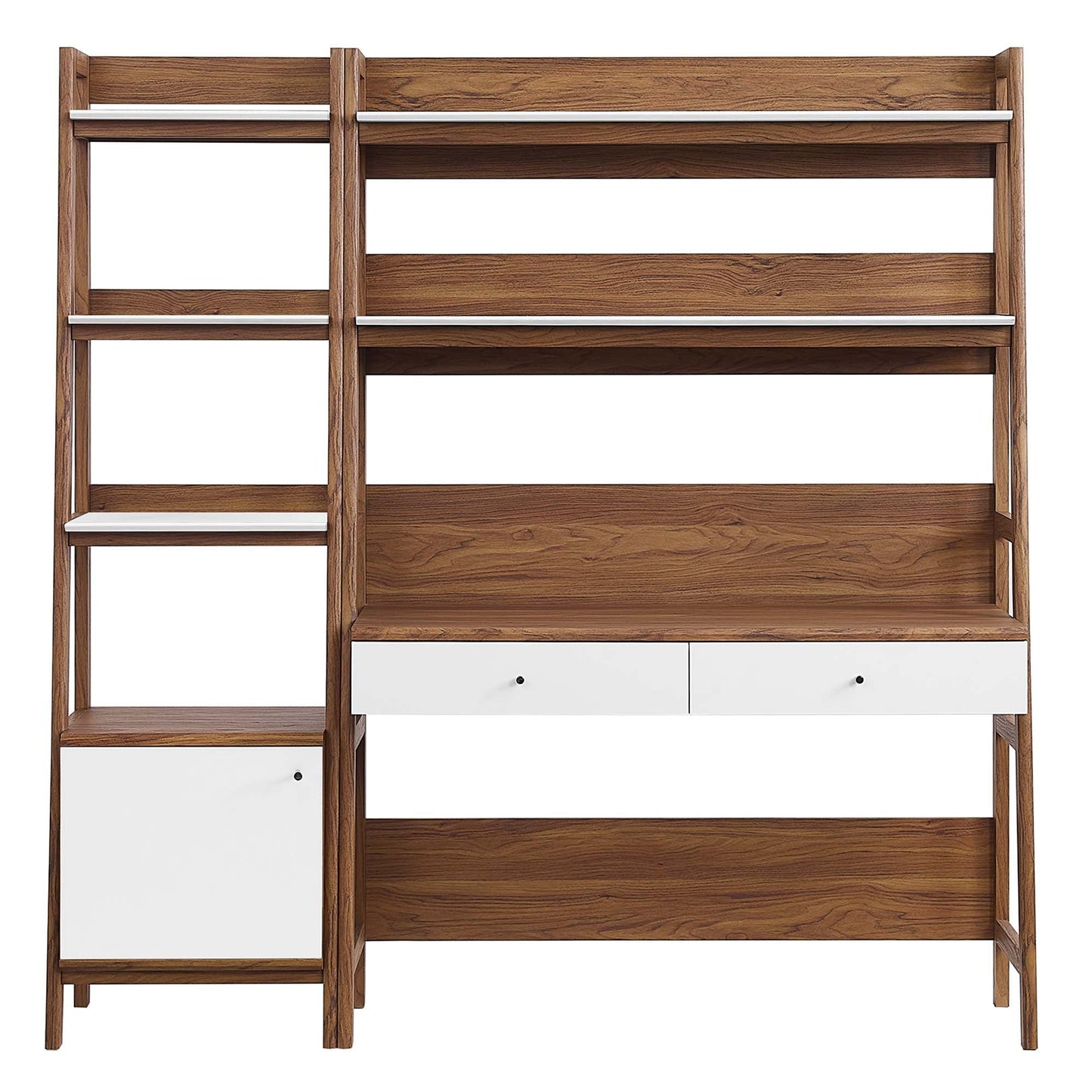Modway Furniture Bixby 2-Piece Wood Office Desk and Bookshelf - EEI-6111-OAK