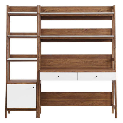 Modway Furniture Bixby 2-Piece Wood Office Desk and Bookshelf - EEI-6111-OAK