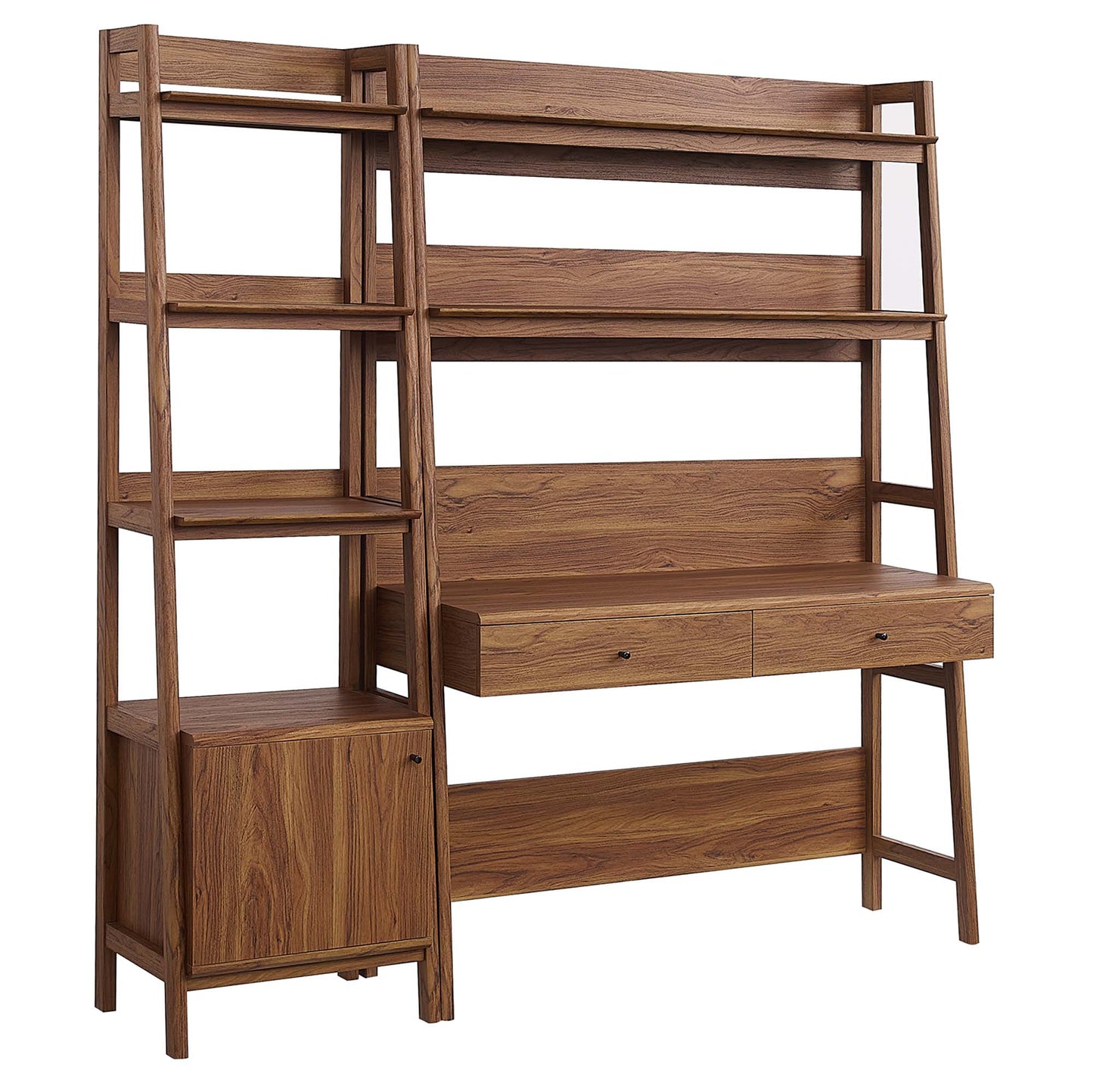 Modway Furniture Bixby 2-Piece Wood Office Desk and Bookshelf - EEI-6111-OAK