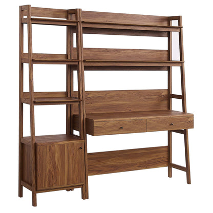 Modway Furniture Bixby 2-Piece Wood Office Desk and Bookshelf - EEI-6111-OAK
