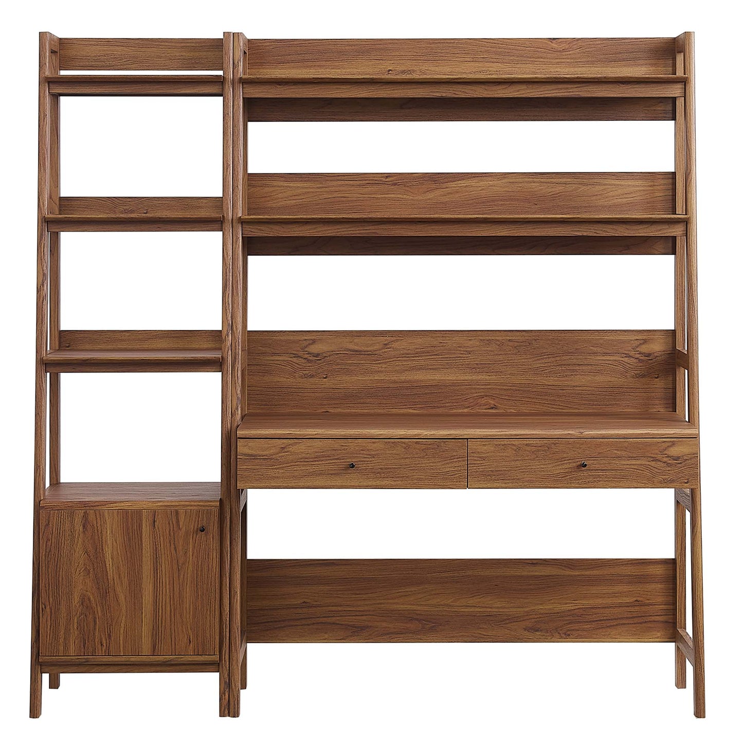 Modway Furniture Bixby 2-Piece Wood Office Desk and Bookshelf - EEI-6111-OAK