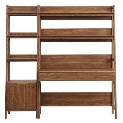 Modway Furniture Bixby 2-Piece Wood Office Desk and Bookshelf - EEI-6111-OAK