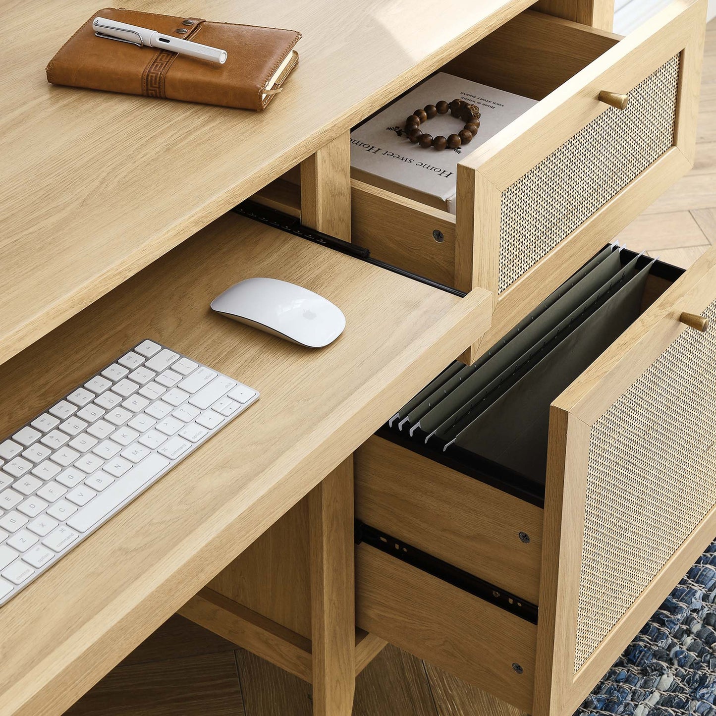 Modway furniture Soma 63" Office Desk - EEI-6117-OAK