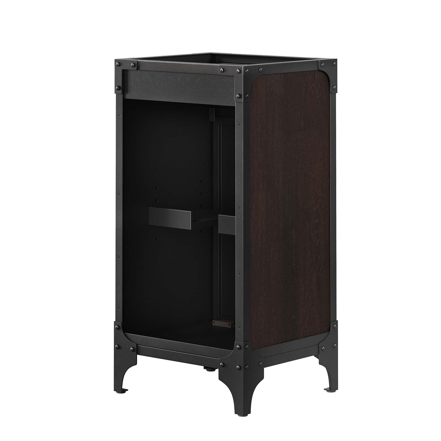 Modway furniture Steamforge Bathroom Vanity Basin Included - EEI-6413-WHI-BLK