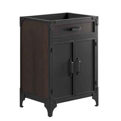 Modway furniture Steamforge Bathroom Vanity Basin Included - EEI-6413-WHI-BLK