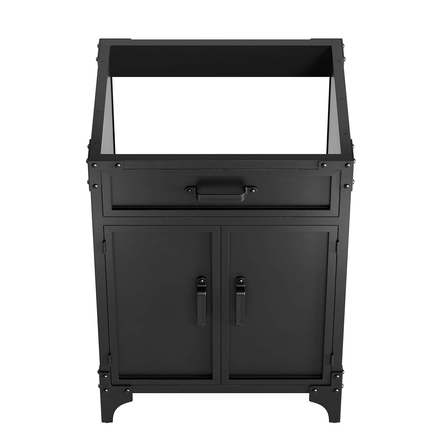 Modway furniture Steamforge Bathroom Vanity Basin Included - EEI-6413-WHI-BLK