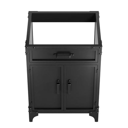 Modway furniture Steamforge Bathroom Vanity Basin Included - EEI-6413-WHI-BLK