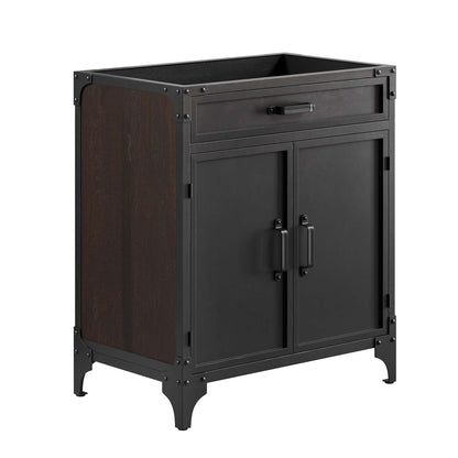 Modway furniture Steamforge Bathroom Vanity Basin Included - EEI-6413-WHI-BLK