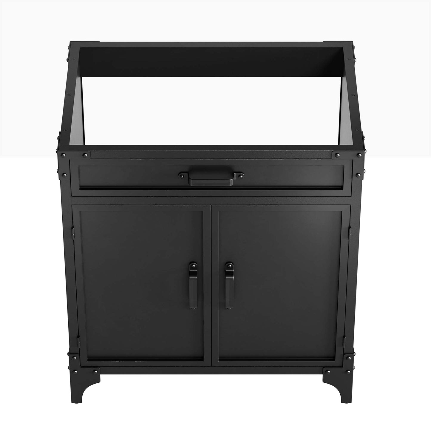 Modway furniture Steamforge Bathroom Vanity Basin Included - EEI-6413-WHI-BLK