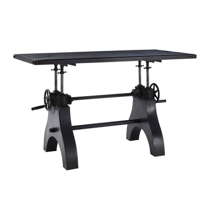 Modway furniture Genuine 60" Crank Adjustable Height Dining Table and Computer Desk - EEI-6148-BLK-BLK