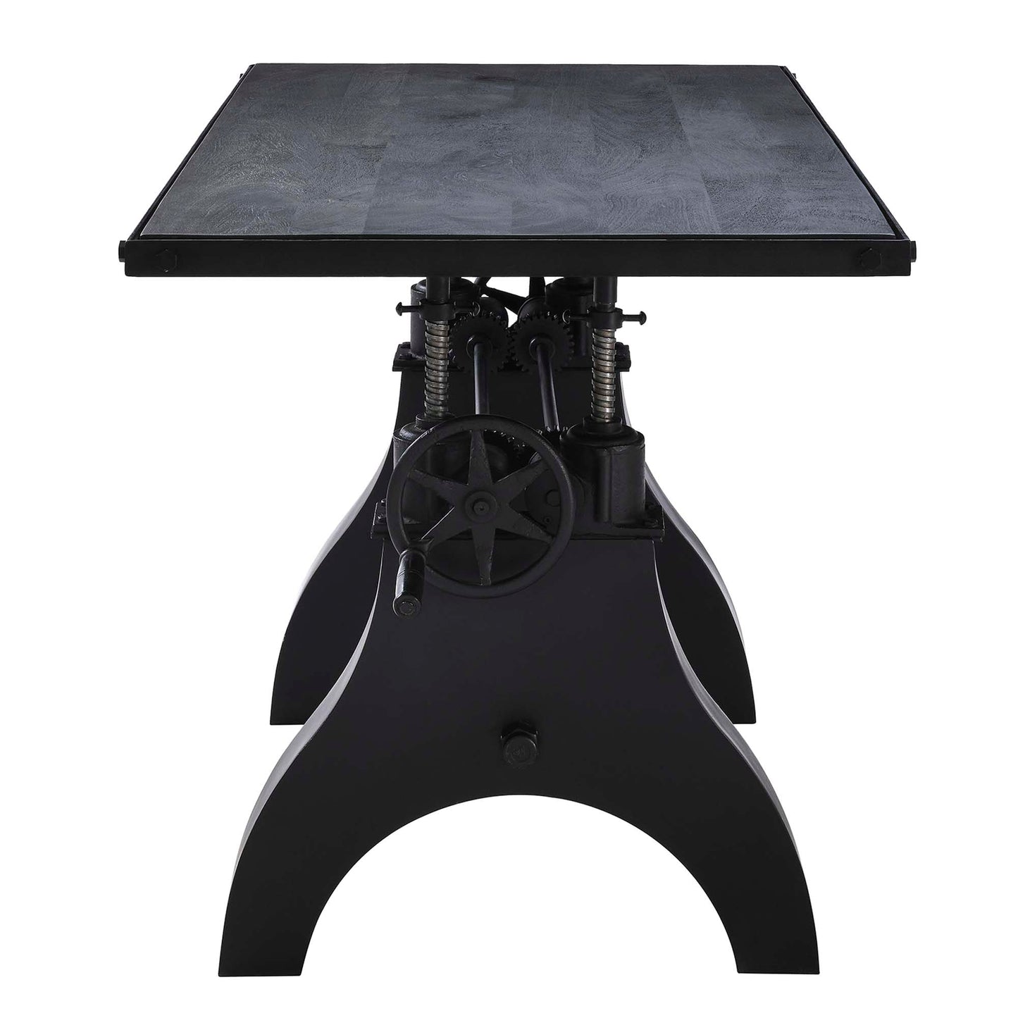 Modway furniture Genuine 60" Crank Adjustable Height Dining Table and Computer Desk - EEI-6148-BLK-BLK