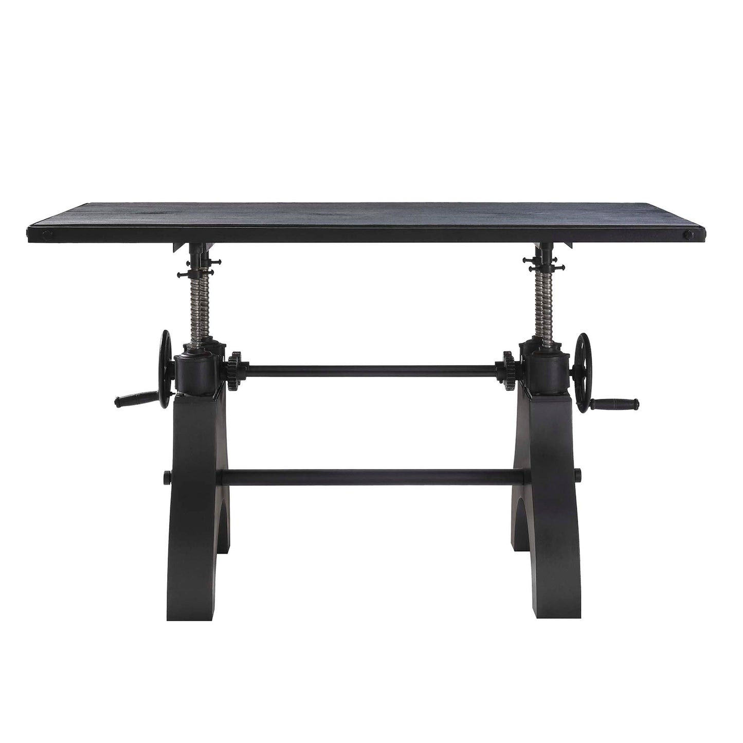 Modway furniture Genuine 60" Crank Adjustable Height Dining Table and Computer Desk - EEI-6148-BLK-BLK