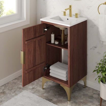 Modway furniture Daylight Bathroom Vanity Basin Included - EEI-6290-WHI-WAL