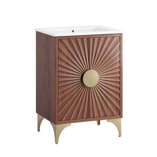 Modway furniture Daylight Bathroom Vanity Basin Included - EEI-6290-WHI-WAL