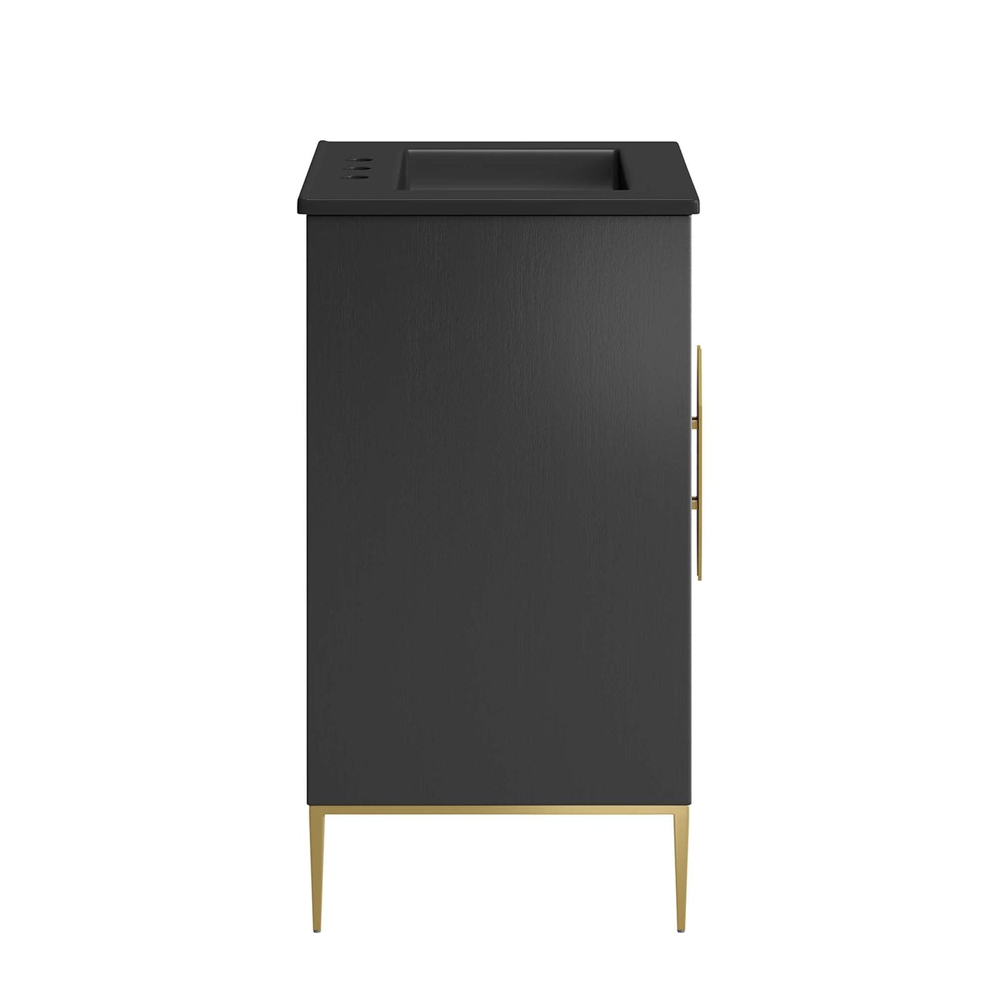 Modway furniture Awaken Bathroom Vanity Basin Included - EEI-6289-WHI-BLK