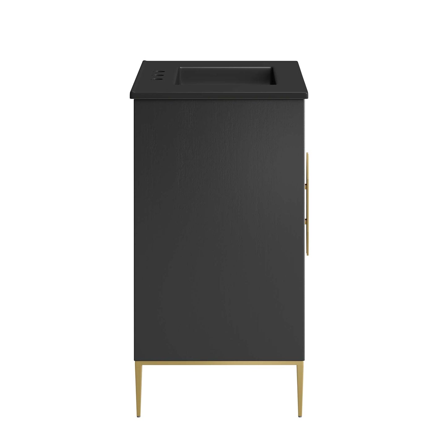 Modway furniture Awaken Bathroom Vanity Basin Included - EEI-6289-WHI-BLK