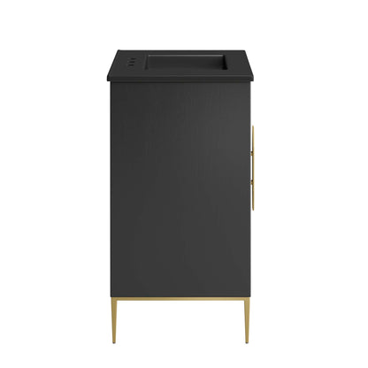 Modway furniture Awaken Bathroom Vanity Basin Included - EEI-6289-WHI-BLK