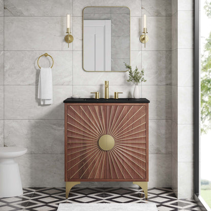 Modway furniture Daylight Bathroom Vanity Basin Included - EEI-6290-WHI-WAL
