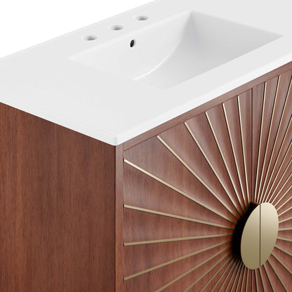 Modway furniture Daylight Bathroom Vanity Basin Included - EEI-6290-WHI-WAL