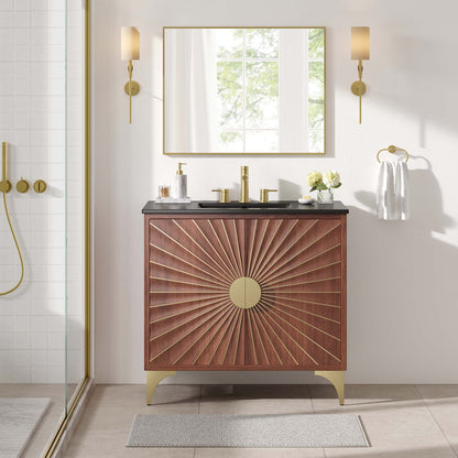 Modway furniture Daylight Bathroom Vanity Basin Included - EEI-6290-WHI-WAL