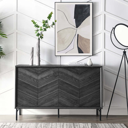 Modway Furniture 59" Harper Chevron Sideboard - EEI-6336-BLK
